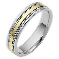 Обручальные кольца из двухцветного золота